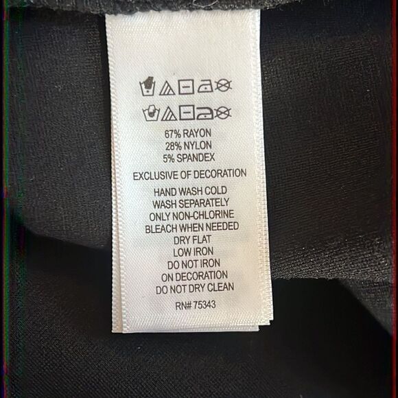 ADRIENNE VITTADINI Bejeweled Neck Sleeveless Jewel Collar Black Cocktail Dress - Picture 9 of 9